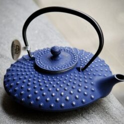 Théière japonaise violet et argent