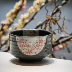 Bol à Matcha vert floral